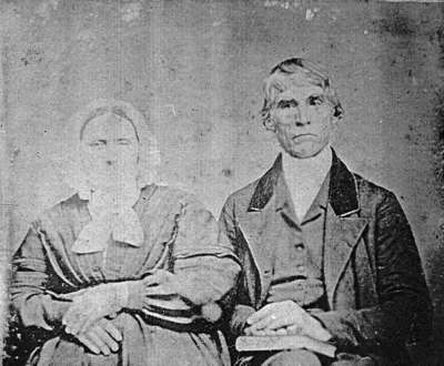 Reverend Israel Marsh and Mrs. Eliza Marsh, c.1854.