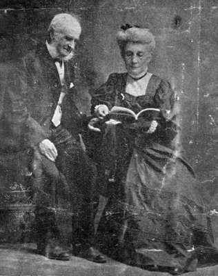Mr. Ross Johnston and his wife Mrs. Ross Johnston (Esther Ann Hawley), c.1900