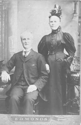 Thomas Emmett and Mrs. T. Emmett (Hannah Strickland), c.1880