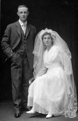 William and Alice Guthrie Wedding Photograph, 1917