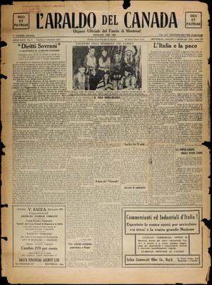 L’Araldo del Canada, 3 Jan 1931