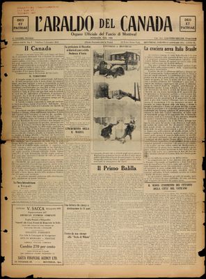 L’Araldo del Canada, 17 Jan 1931