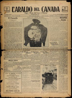 L’Araldo del Canada, 24 Jan 1931