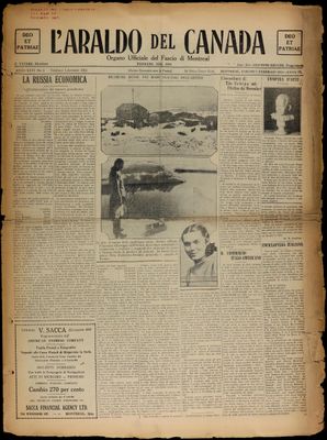 L’Araldo del Canada, 7 Feb 1931