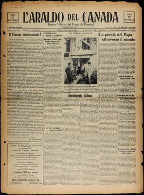 L’Araldo del Canada, 14 Feb 1931