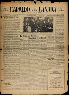 L’Araldo del Canada, 21 Feb 1931