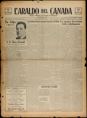 L’Araldo del Canada, 21 Mar 1931