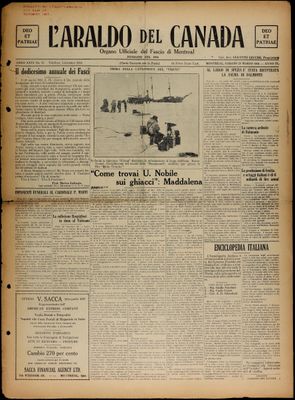 L’Araldo del Canada, 28 Mar 1931