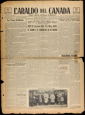 L’Araldo del Canada, 9 May 1931