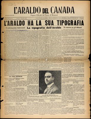 L’Araldo del Canada, 30 May 1931