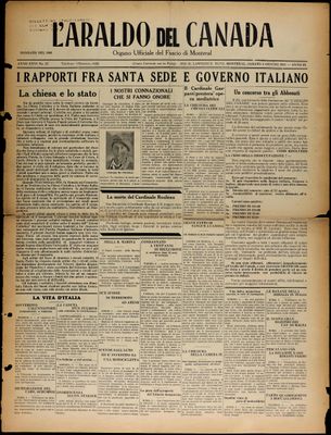 L’Araldo del Canada, 6 Jun 1931