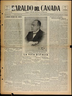 L’Araldo del Canada, 22 Aug 1931