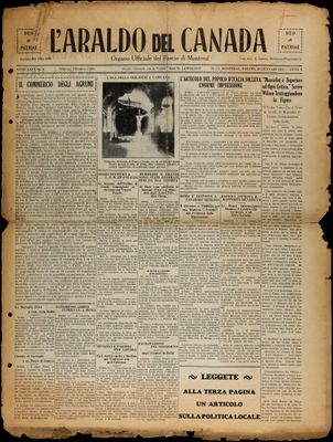 L’Araldo del Canada, 16 Jan 1932