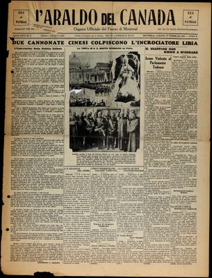 L’Araldo del Canada, 27 Feb 1932