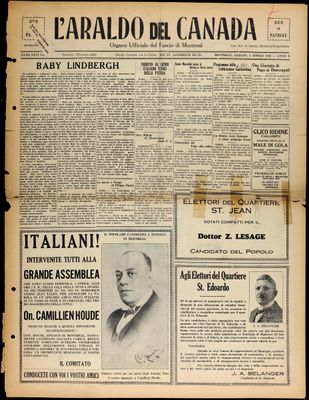 L’Araldo del Canada, 2 Apr 1932