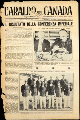 L’Araldo del Canada, 27 Aug 1932