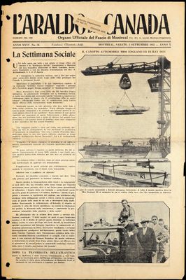 L’Araldo del Canada, 3 Sep 1932