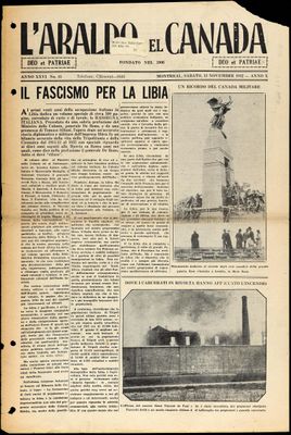 L’Araldo del Canada, 12 Nov 1932