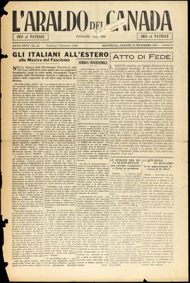 L’Araldo del Canada, 31 Dec 1932