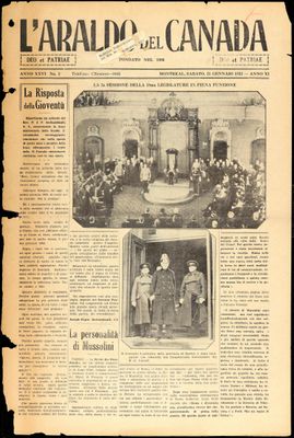 L’Araldo del Canada, 21 Jan 1933