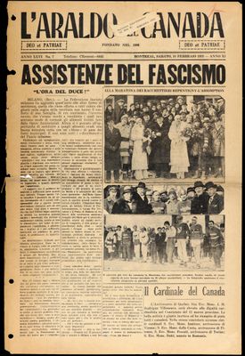 L’Araldo del Canada, 18 Feb 1933