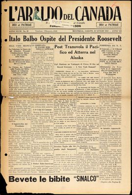 L’Araldo del Canada, 22 Jul 1933