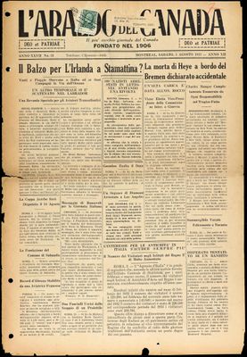 L’Araldo del Canada, 5 Aug 1933