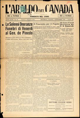 L’Araldo del Canada, 9 Sep 1933