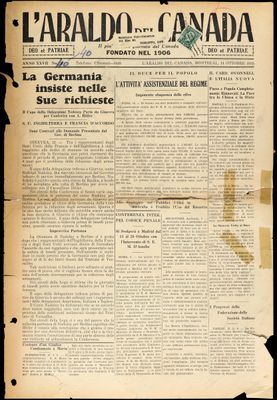 L’Araldo del Canada, 14 Oct 1933