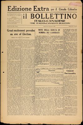 Il Bollettino Italo-Canadese, 23 Sep 1930