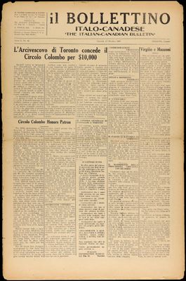 Il Bollettino Italo-Canadese, 17 Oct 1930