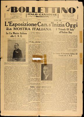 Il Bollettino Italo-Canadese, 26 Aug 1932