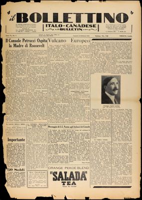 Il Bollettino Italo-Canadese, 16 Feb 1934