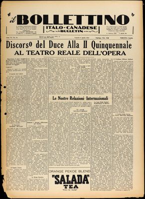 Il Bollettino Italo-Canadese, 6 Apr 1934