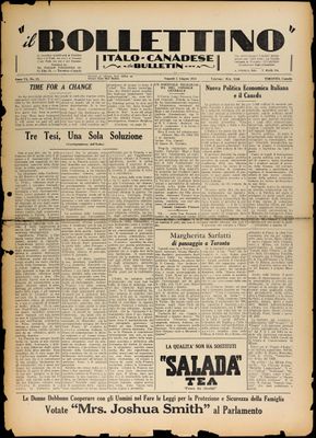 Il Bollettino Italo-Canadese, 1 Jun 1934