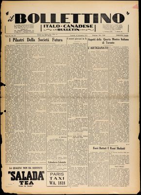 Il Bollettino Italo-Canadese, 14 Sep 1934