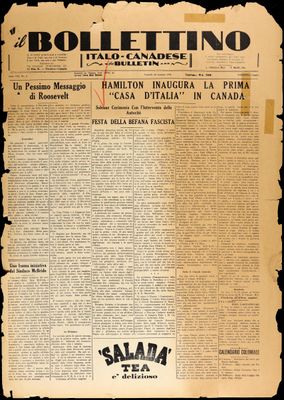 Il Bollettino Italo-Canadese, 10 Jan 1936