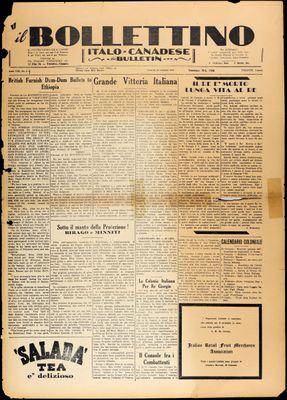 Il Bollettino Italo-Canadese, 24 Jan 1936