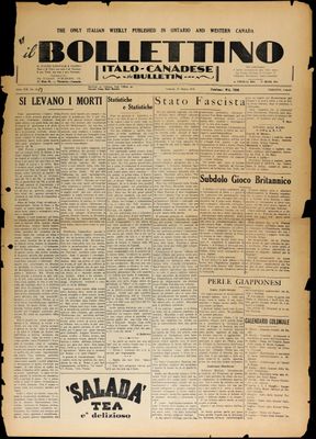 Il Bollettino Italo-Canadese, 27 Mar 1936