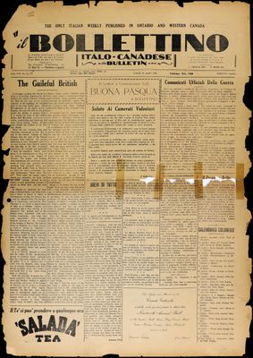 Il Bollettino Italo-Canadese, 10 Apr 1936