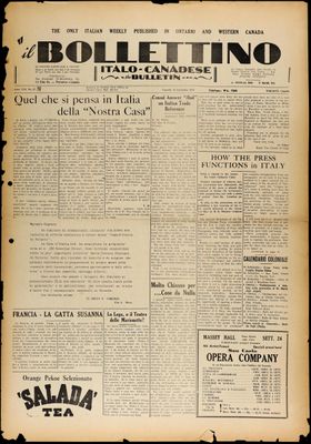 Il Bollettino Italo-Canadese, 18 Sep 1936