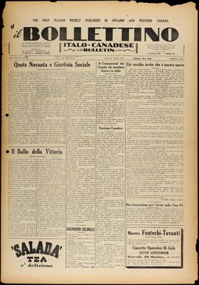 Il Bollettino Italo-Canadese, 23 Oct 1936