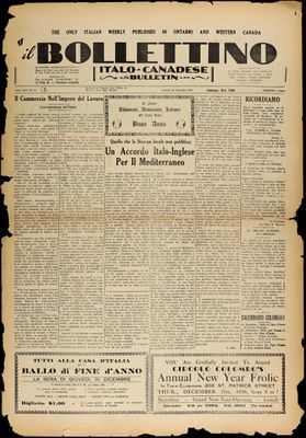 Il Bollettino Italo-Canadese, 25 Dec 1936