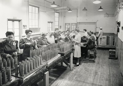 A Corner of a Shell-Filling Workshop Inside the DIL Munitions Plant in Ajax