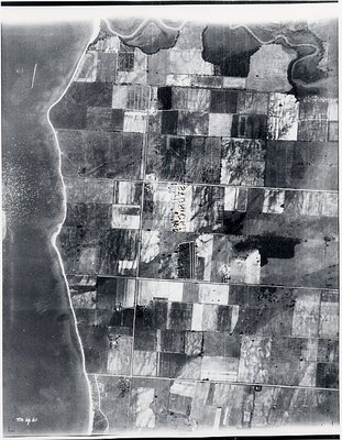 Duffins Creek - Lake Ontario, c. 1927 - Ajax- Aerial Photograph