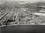 Lake Ontario - Pickering Beach Road - Oxford Towers, c. 1984 - Ajax - Aerial Photo