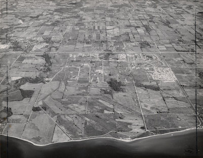 Aerial photo of Ajax, May 5, 1958 - Ajax -Aerial Photograph