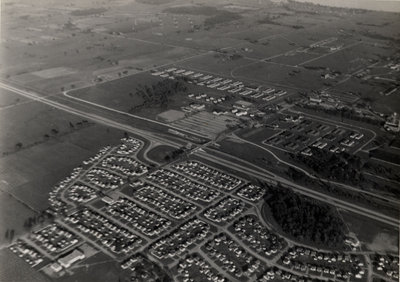 Aerial photo of Ajax, c. 1945