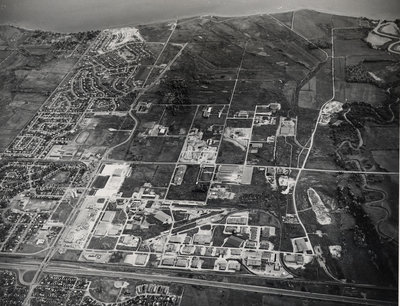 Aerial photo of Ajax, April 8, 1970