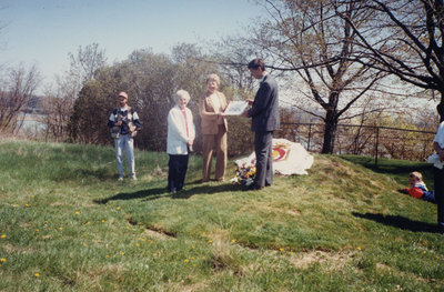 Colour photo of David Percival and the Puckrin Sisters.